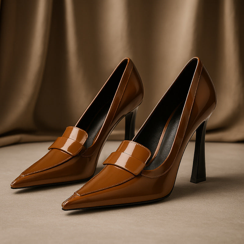 Talons Aiguilles En Cuir