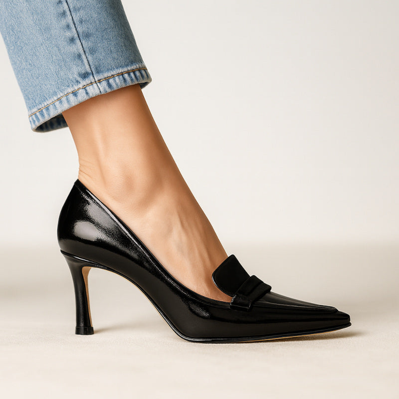 Talons Aiguilles En Cuir