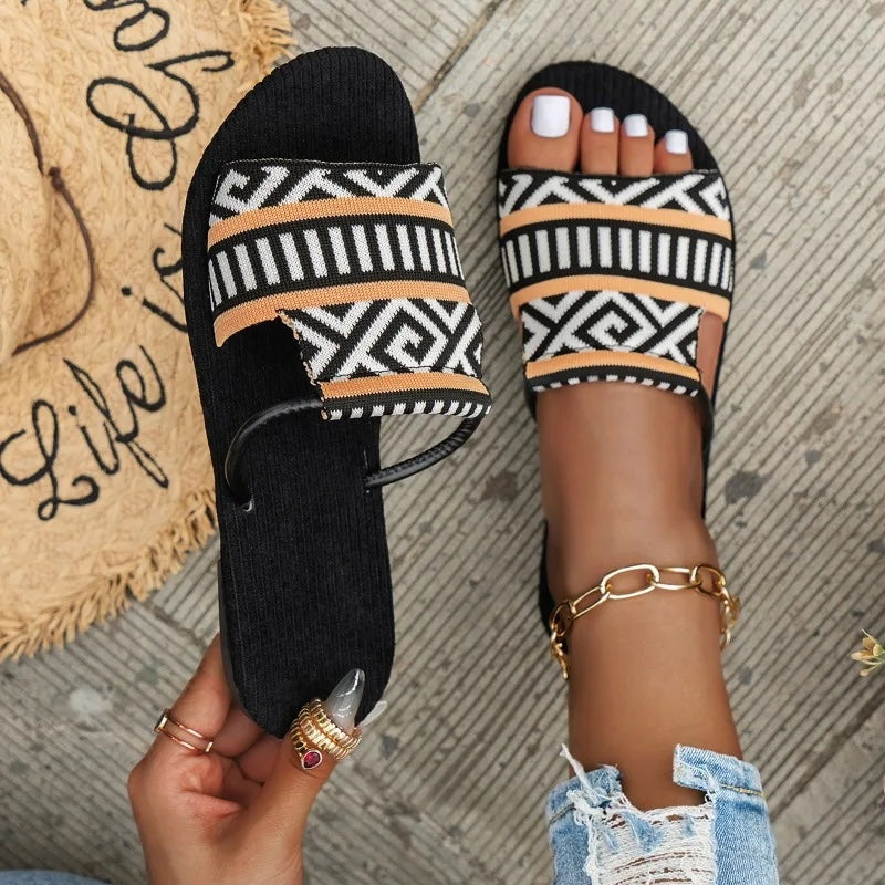 Sandales Hawar À Motif Bohème