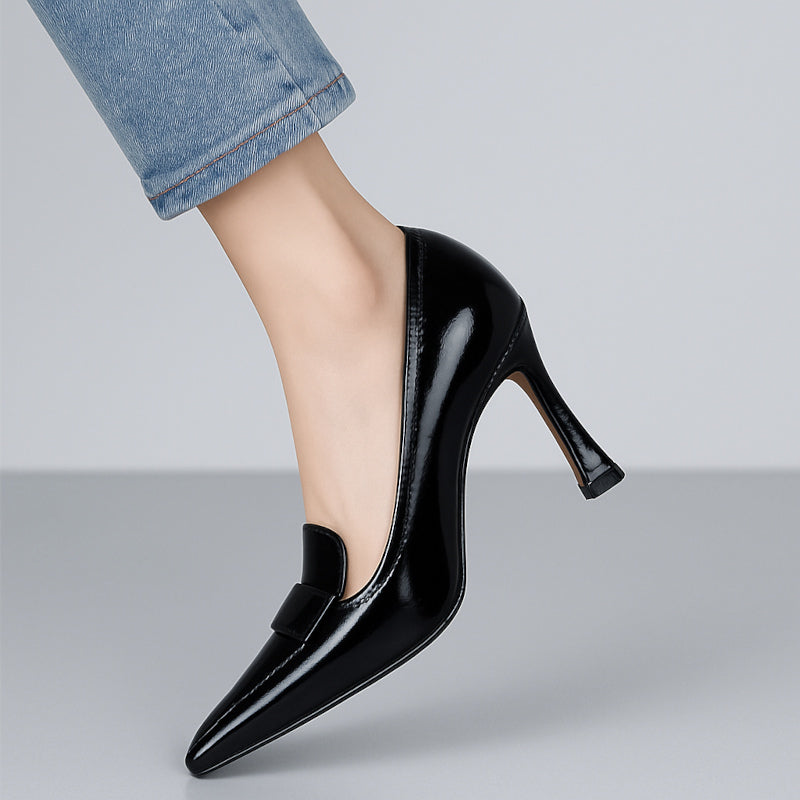 Talons Aiguilles En Cuir