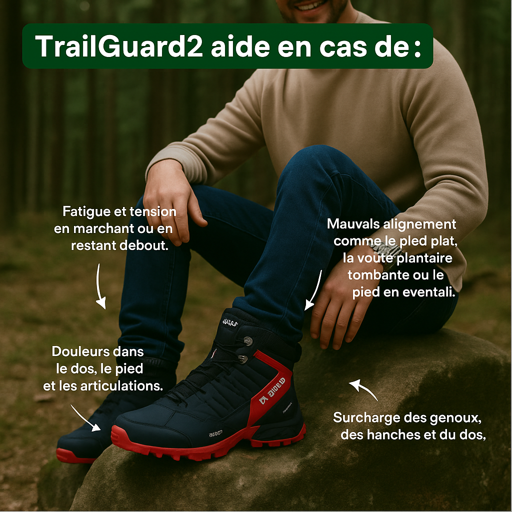TrailGuard™ 2.0 - Bottines Orthopédiques & Imperméables (UNISEX)
