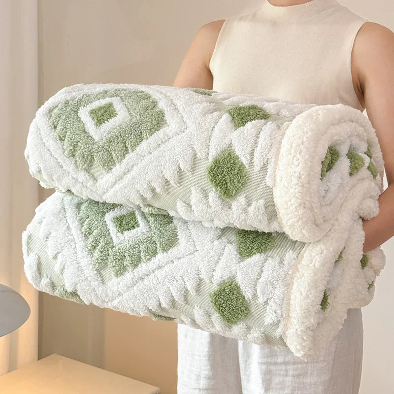 Plaid Nordique Texturé Douillet