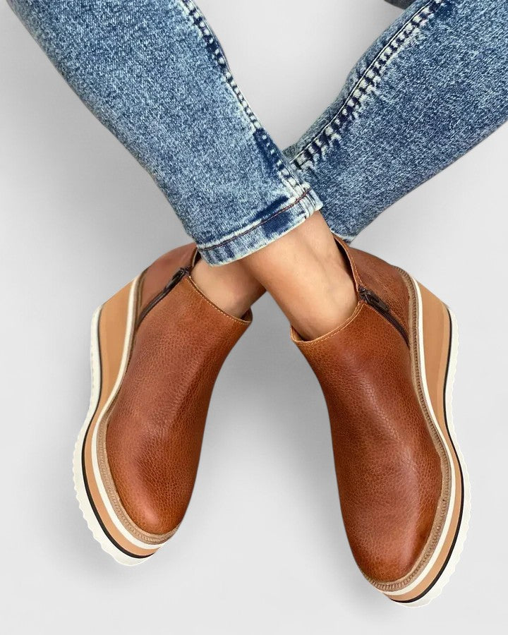 Bottines Sally Élégantes En Cuir