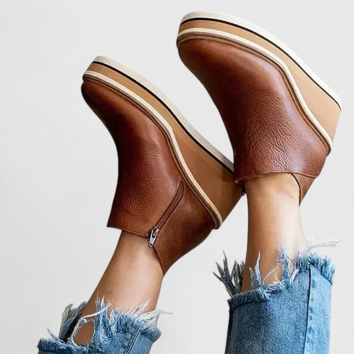 Bottines Sally Élégantes En Cuir