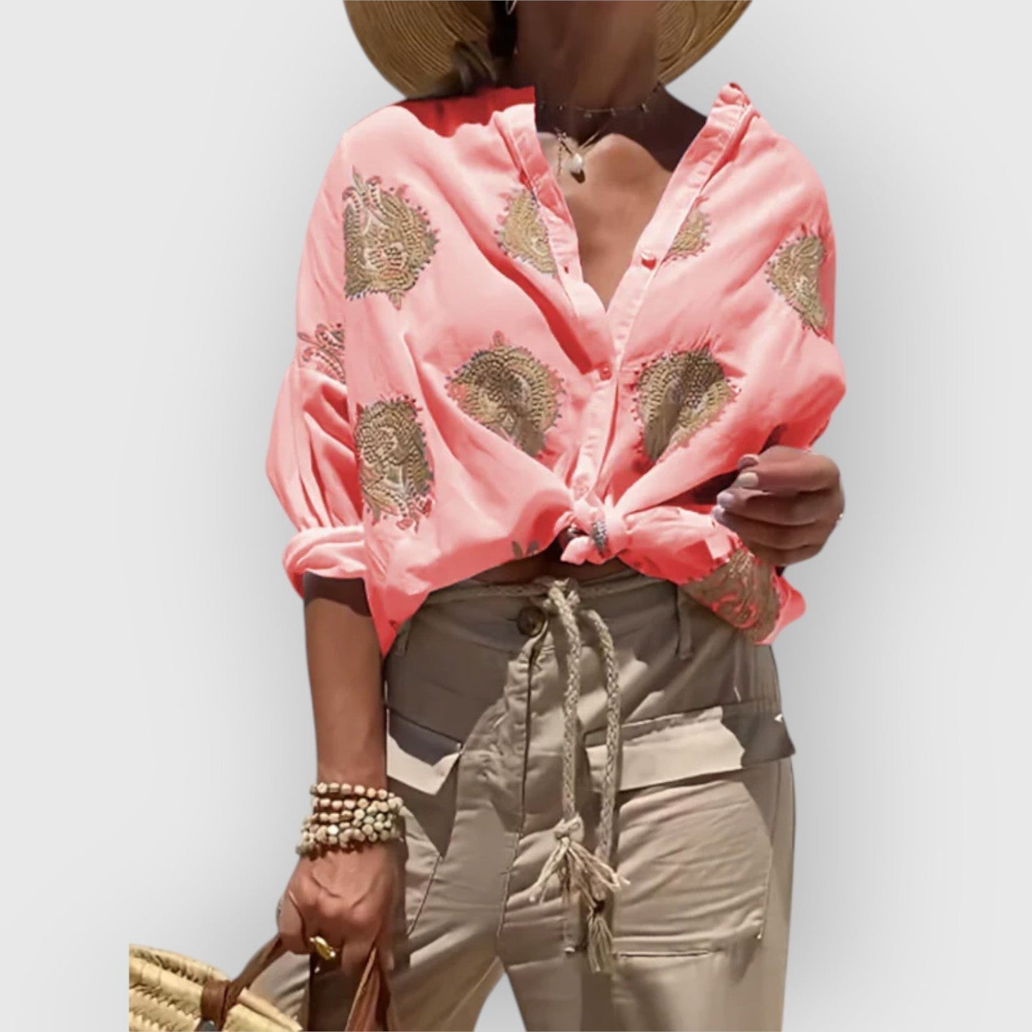 Chemise Milos Brodée & Décontractée