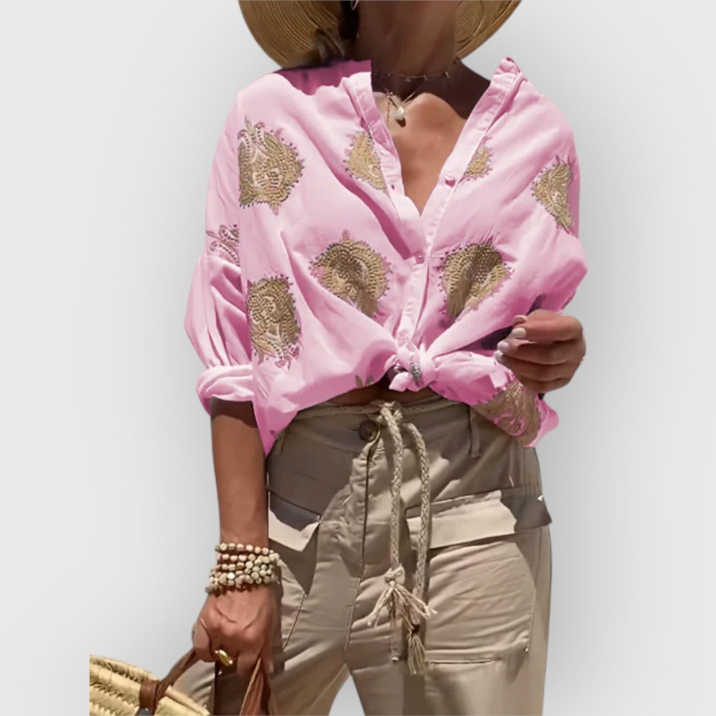 Chemise Milos Brodée & Décontractée