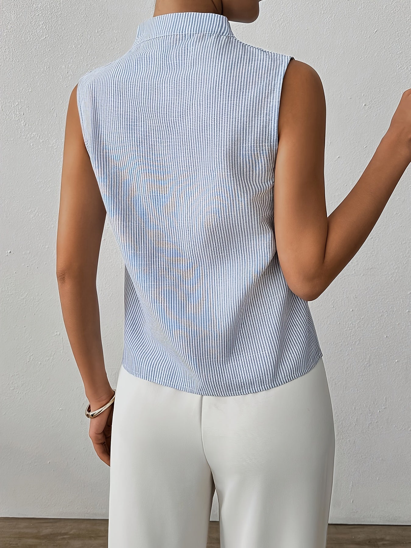 Haut Sans Manches À Rayures