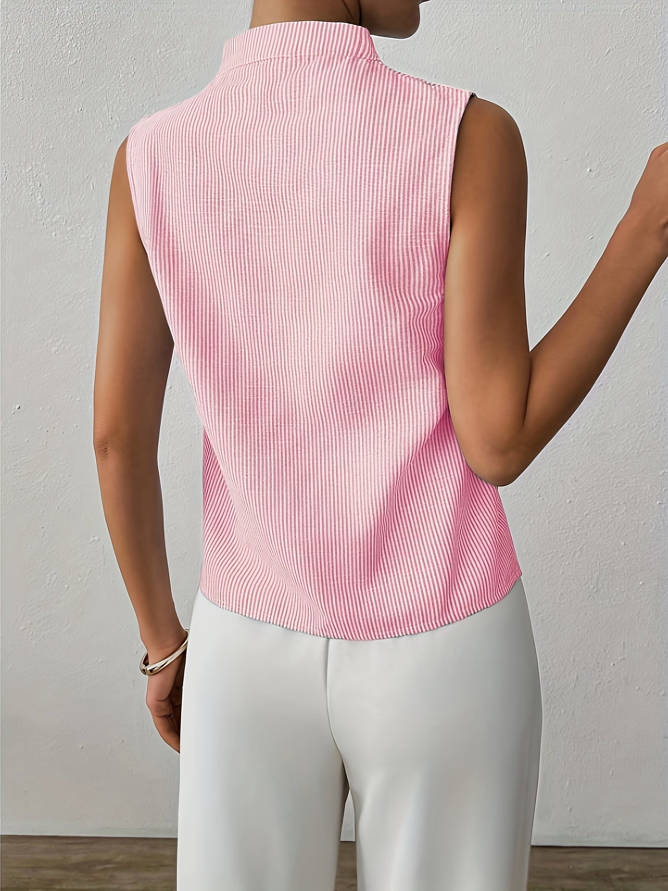 Haut Sans Manches À Rayures