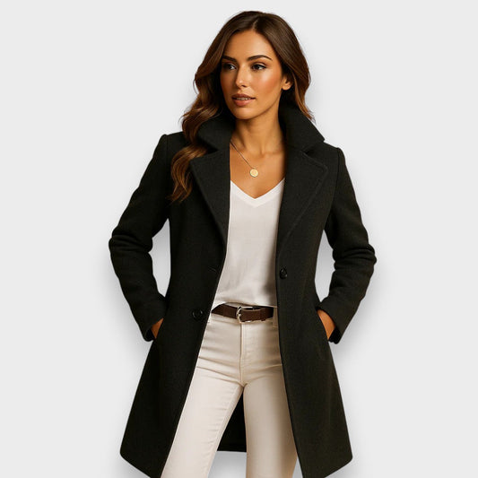 Manteau 3/4 Classique En Coton